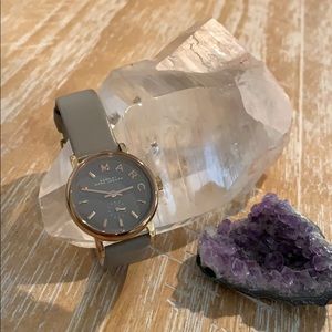 Rose Gold and Grey Leather Marc Jacobs Watch